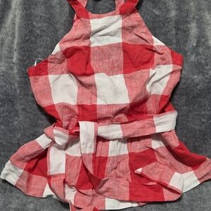 Crown & Ivy Red and White Plaid Dress
